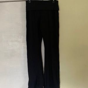 Evolution&Creation Black Stretch Reinforced Fold Over Butter Soft Contour Pants